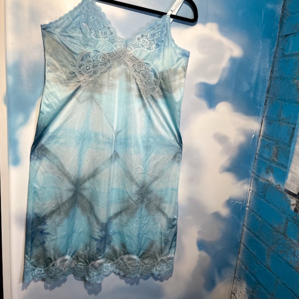 Hand-dyed vintage slip dress